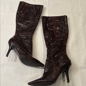 Nine West Women'sTextured Dark Brown Size 6.5